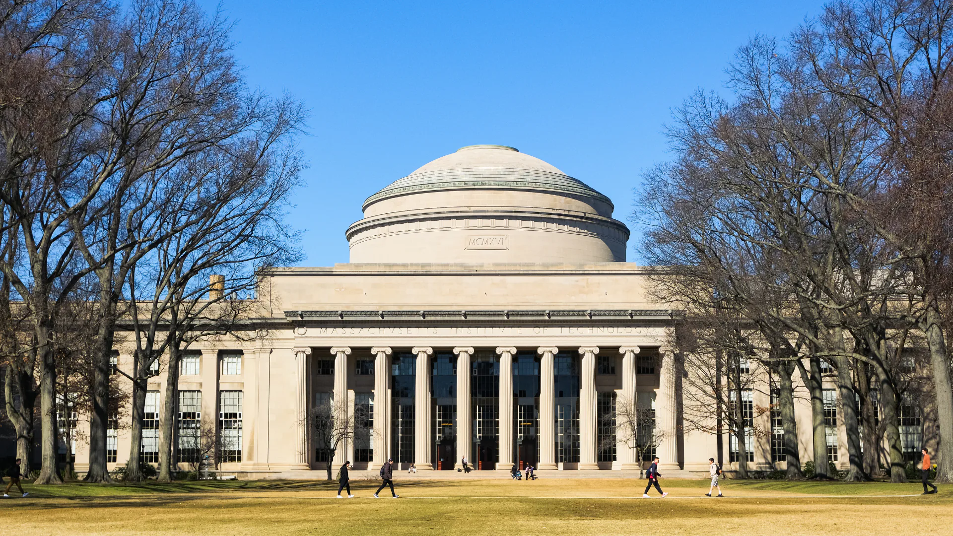 MIT campus building in winter light